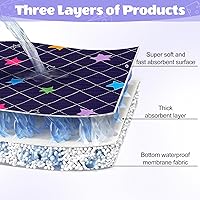 Vista 5 de Paquete de 2 ropa de cama de conejillo de indias, lavable, forro reutilizable para conejillo de indias, impermeable, ropa de cama para jaulas