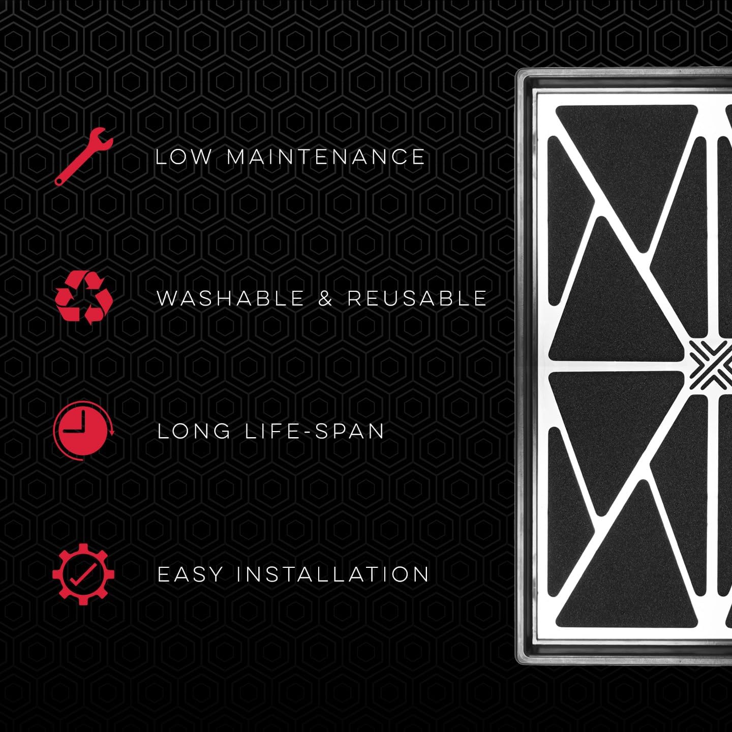 Pipercross Pipercross Plus Engine Air Filter PP1895PLUS | Compatible with Audi A3, A3 Quattro; SEAT Leon; Volkswagen Golf | Boosts Performance | Reusable, Easy To Install