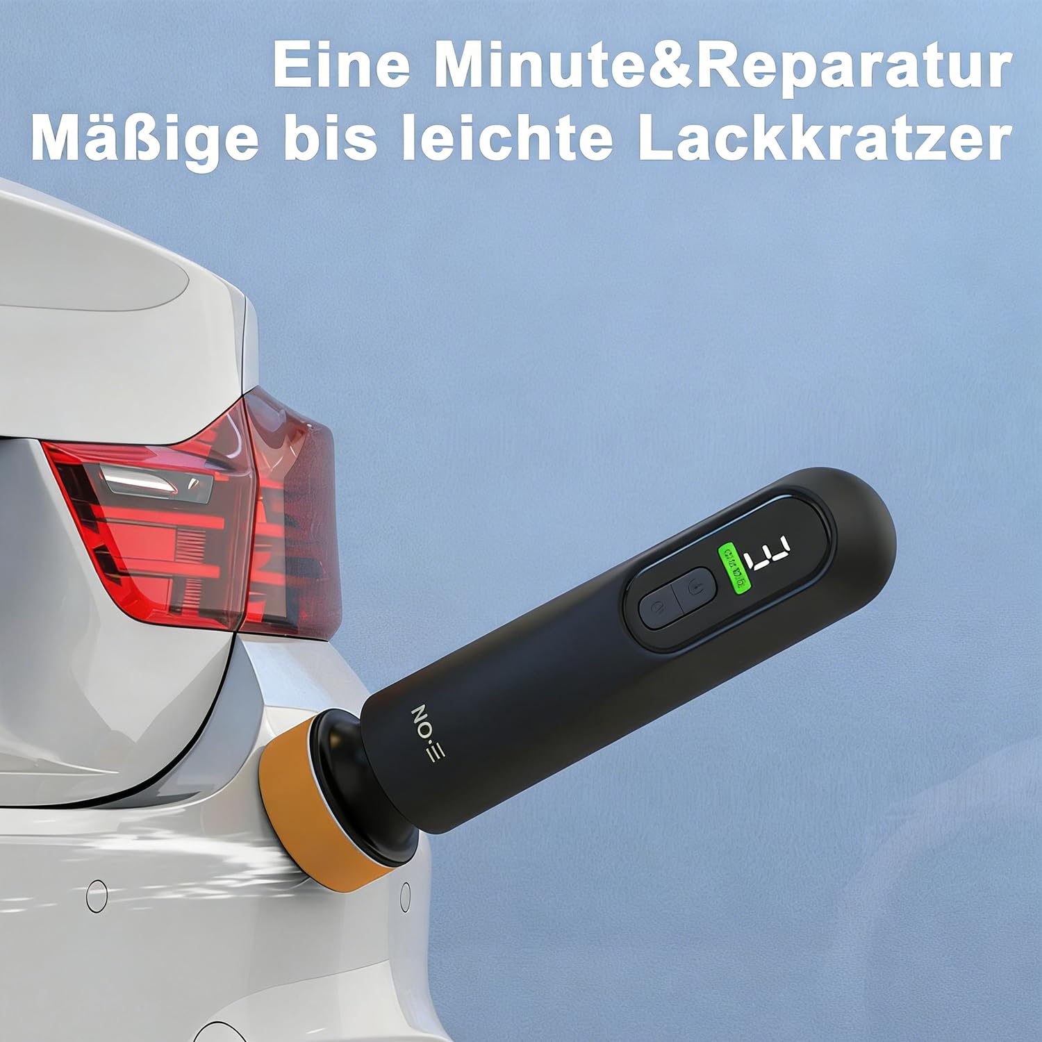 Mini Poliermaschine Klein, Tragbare Poliermaschine Auto für Kratzreparatur, Kabelloses Fensterölfilm-Reinigungsmaschine, Car Polisher für Scheiben & Windschutzscheiben