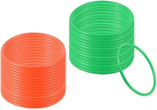 PATIKIL Plastic Ring-Toss Rings for Bottles, 30 Pack Carnival Rings Plastic Hoops for Speed and Agility Practice Outdoor Party Favor