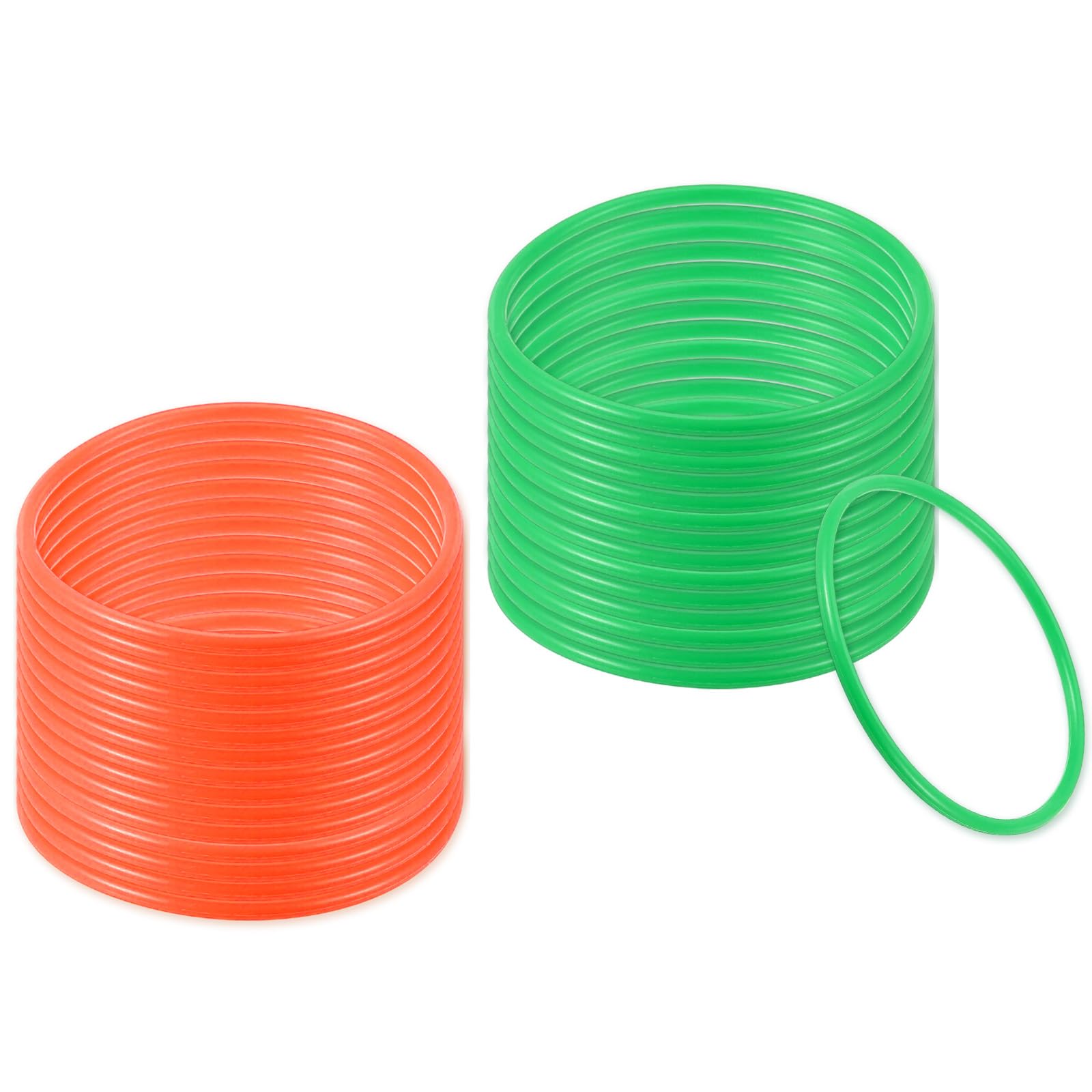 PATIKIL 6" Plastic Ring-Toss Rings for Bottles 30 Pack Carnival Rings Plastic Hoops for Speed and Agility Practice Outdoor Party Favor