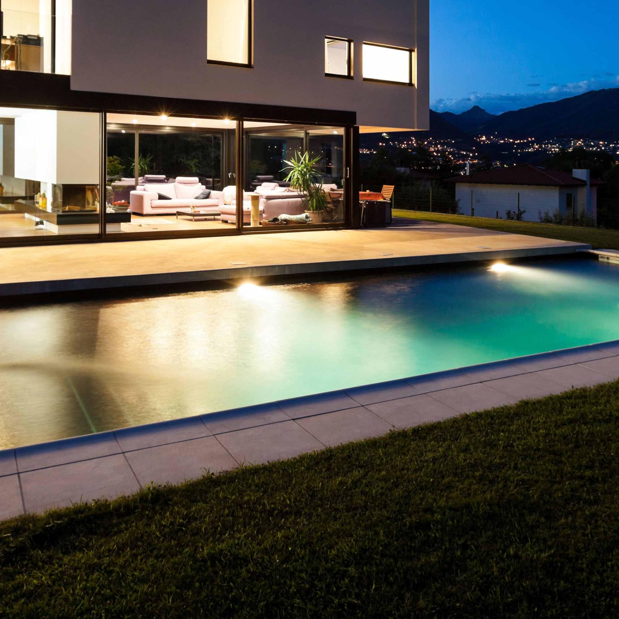 BARCELONA LED Foco LED para Piscina de Superfície 24W AC12V IP68 Submersível Branco quente 3000K Ø295mm LED SMD2835 Ângulo 120° Foco Subaquático para Piscinas, Spa, Hotel, Jardim e Centros Desportivos