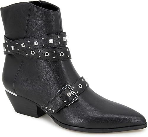 Kenneth Cole New York CHEYENNE STUD BLACK LEATHER 8.5