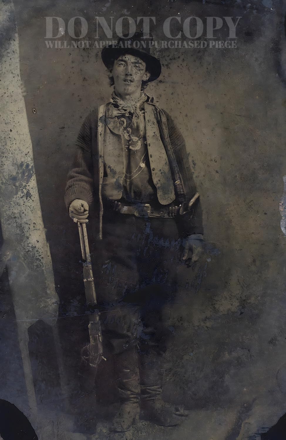 Billy The Kid Tintype Photograph 11 X 17 - Magnificent Memorabilia - American Outlaw - The Only Surviving Authenticated Portrait - The Wild West - Rare Photo - Poster Art Print
