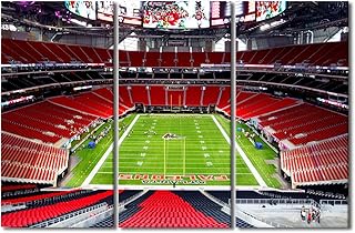 Canvas Wall Art Mercedes-Benz Stadium Picture Sports Stadium Wall Art for House Wall Decor, Falcons American Soccer Team Posters for Men Boys Gift for Bedroom, Office Decor Ready to Hang 40x60 in