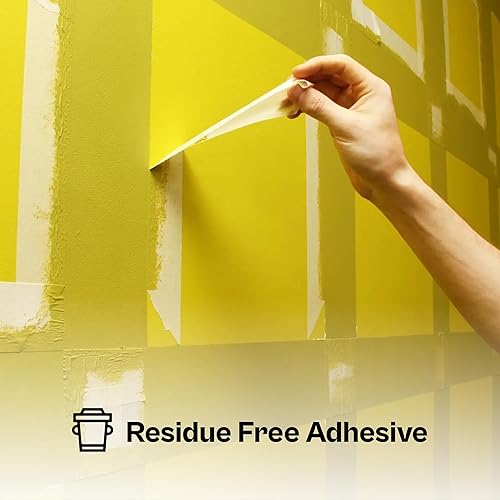 Miniatura 6 de PackagingSuppliesByMail PSBM - Cinta adhesiva, 2 pulgadas x 60 yardas, paquete de 24, diseño fácil de rasgar para pintura, artes y manualidades