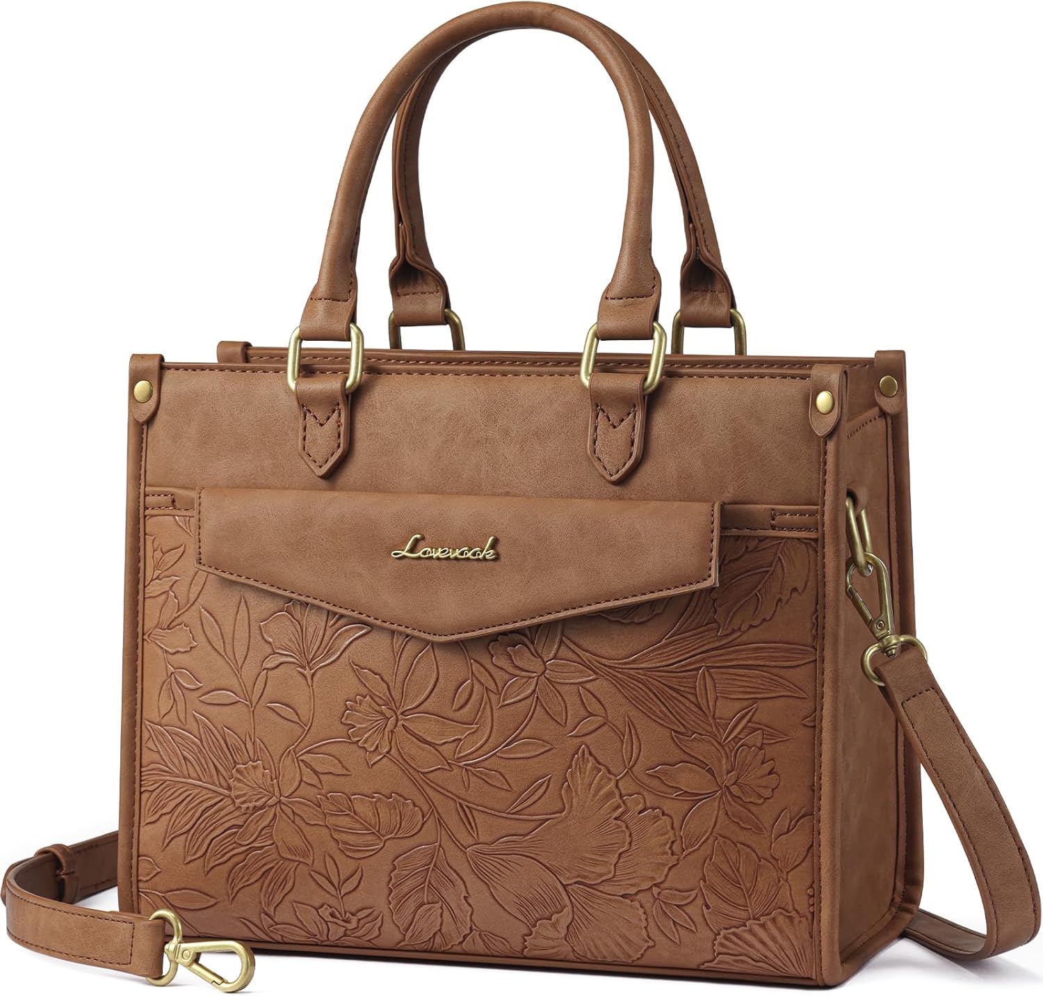 LOVEVOOK Purses and Handbags for Women, Trendy Satchel Tote Purse, PU Leather Crossbody Shoulder Bag Top Handle for Ladies