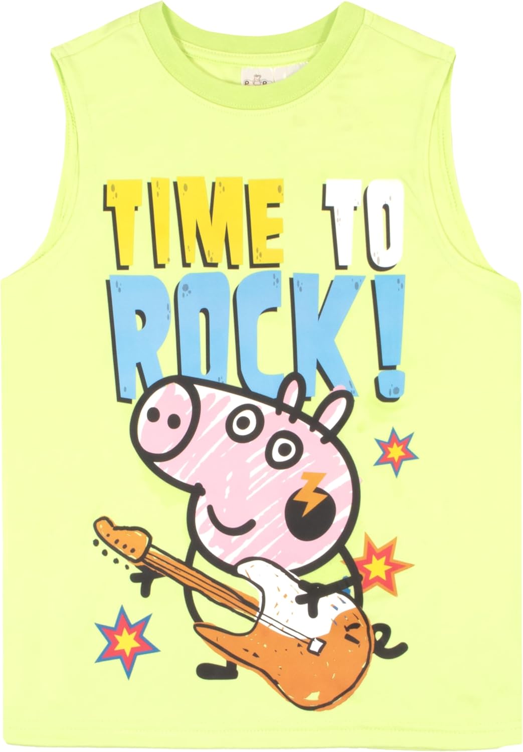 Peppa Pig Boys 3 Piece Short Set Short Sleeve Shirt Tank Top Shirt and Shorts 3 Pack Bundle Set for Kids Toddlers - Image 5