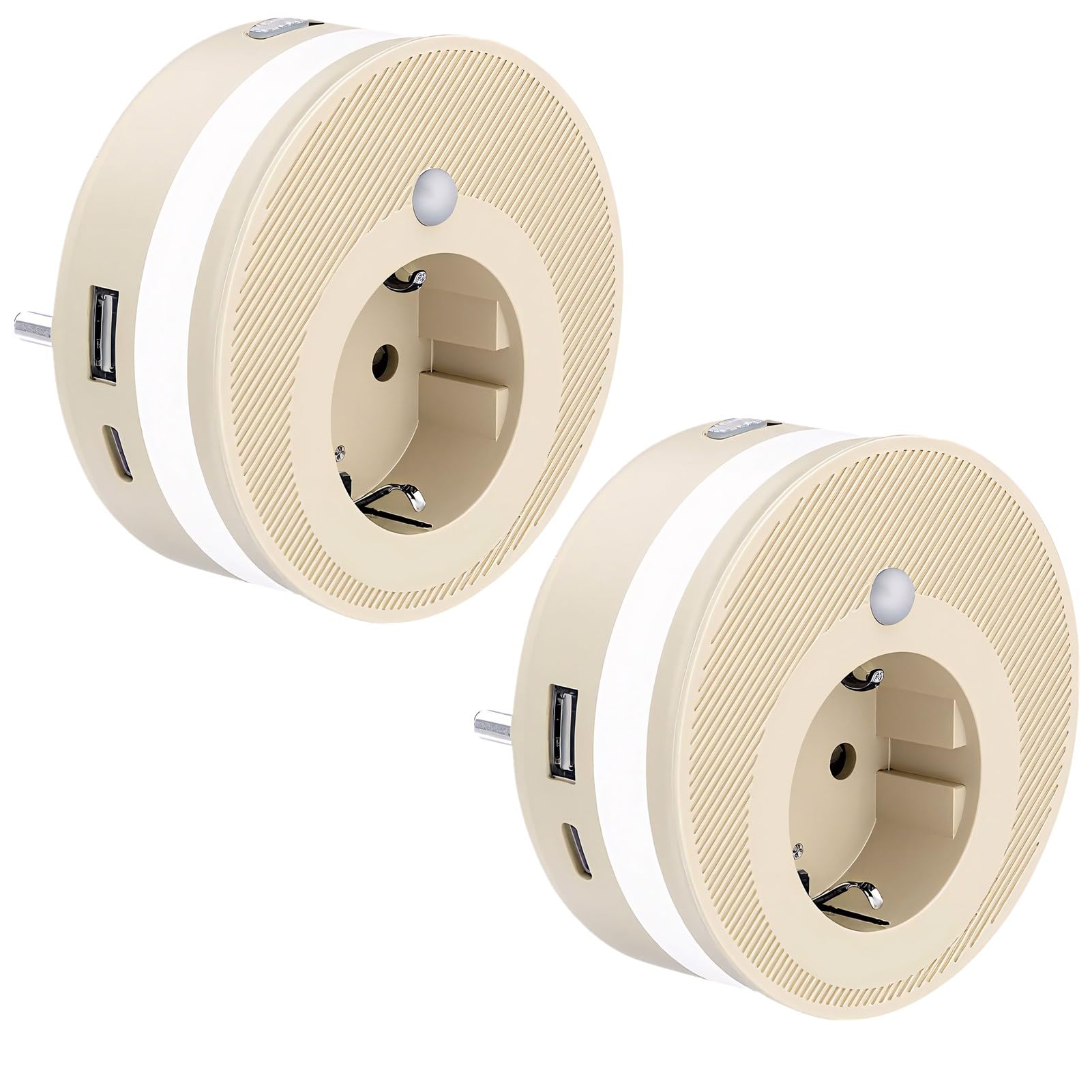 Enchufe de noche, luz nocturna LED con detector de movimiento en interiores, 3 modos de luz N-ocho regulable, cálida luz de 2700 K, luz nocturna para niños automático/apagado/encendido, para pasillo
