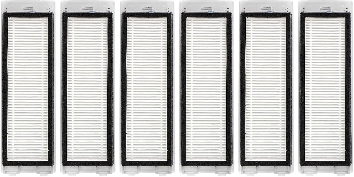 (6 Pack) Q Revo HEPA Filters Compatible with Roborock Q Revo Robot Vacuum Filters Replacement Parts Accessories Kit