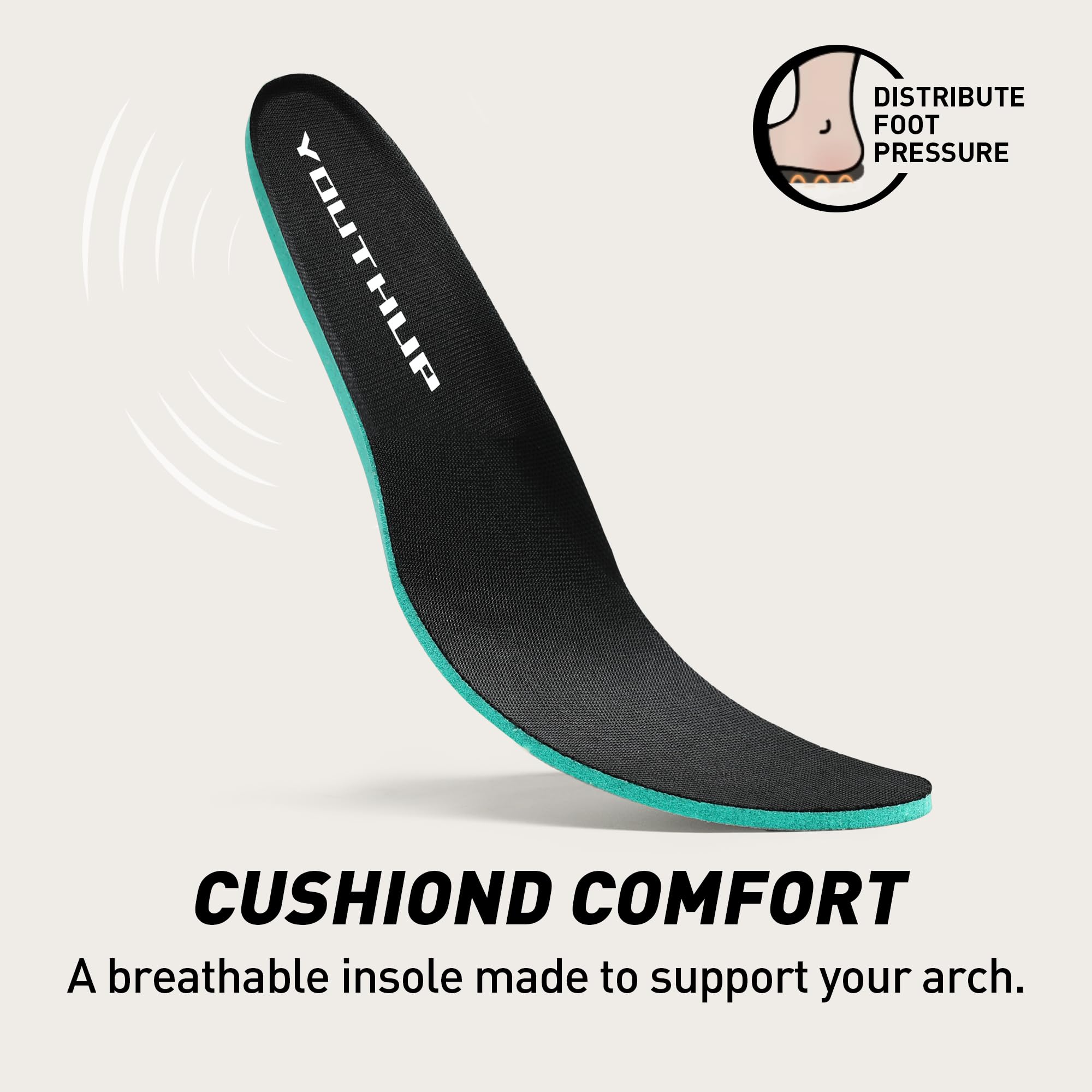 YOUTHUP Hommes Chaussures de Randonnée D'extérieur Antidérapantes et Respirantes Chaussure Basse pour Marche à Lacets Mode