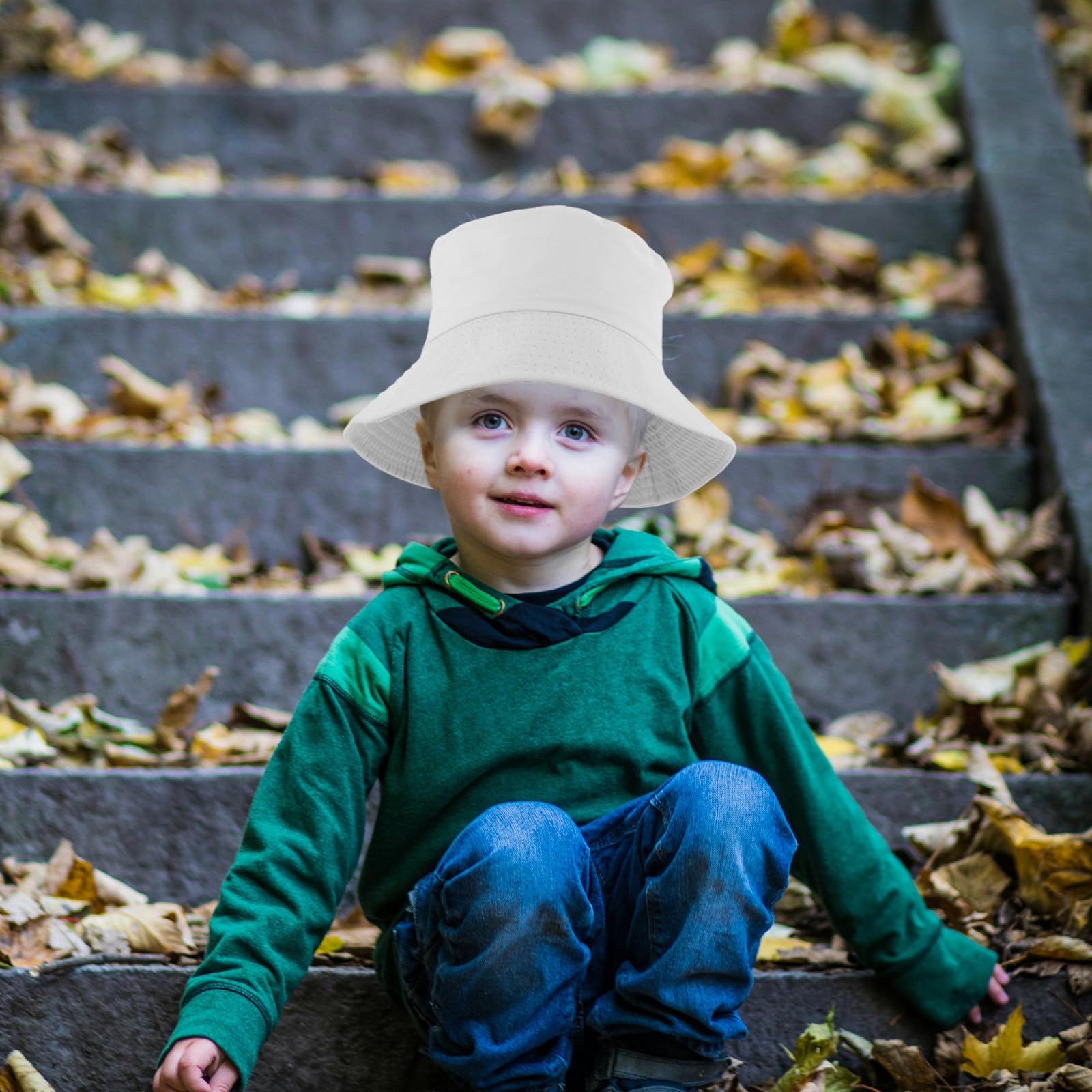ifundom 6 Cappelli da Pescatore da tingere a Tie-Dye - Cappello da Pescatore con Stampa a Sublimazione - Cappelli da Fai da Te semplici, Vuoti per Bambini, Accessorio per Il Ritorno a Scuola