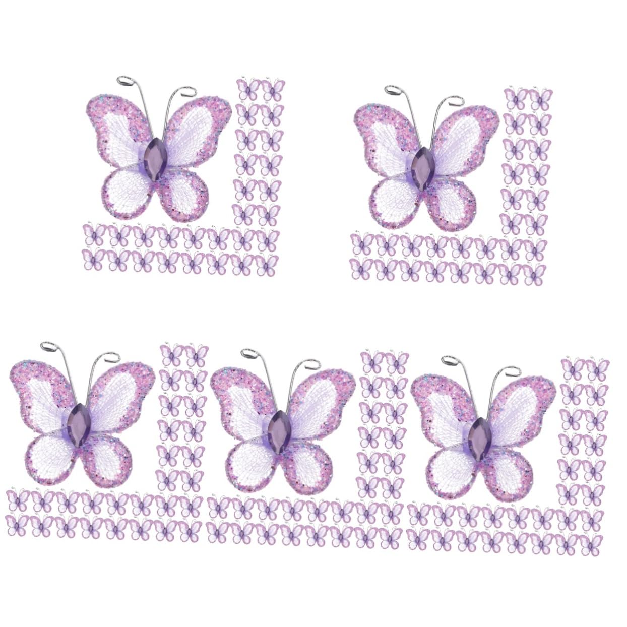 STOBAZA 300stücke Teiliges Schmetterlings-dekorationen Aus Verspielte Wanddekoration Für Hochzeiten Partys Und Bastelprojekte Glitzernde Applikationen Für Kreative Ideen