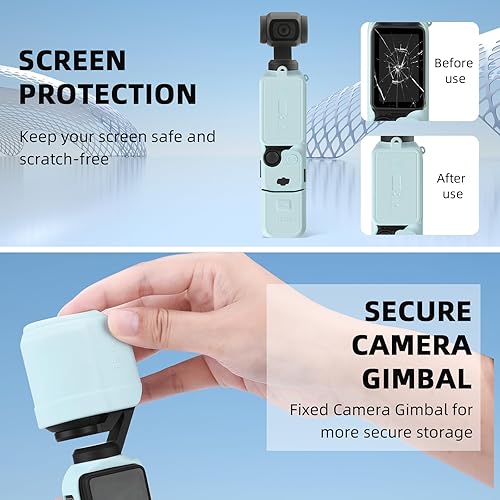 Miniatura 5 de BRDRC Funda de silicona para bolsillo 3, protector de lente resistente a los arañazos, compatible con DJI OSMO Pocket 3 Creator Combo Accesorios