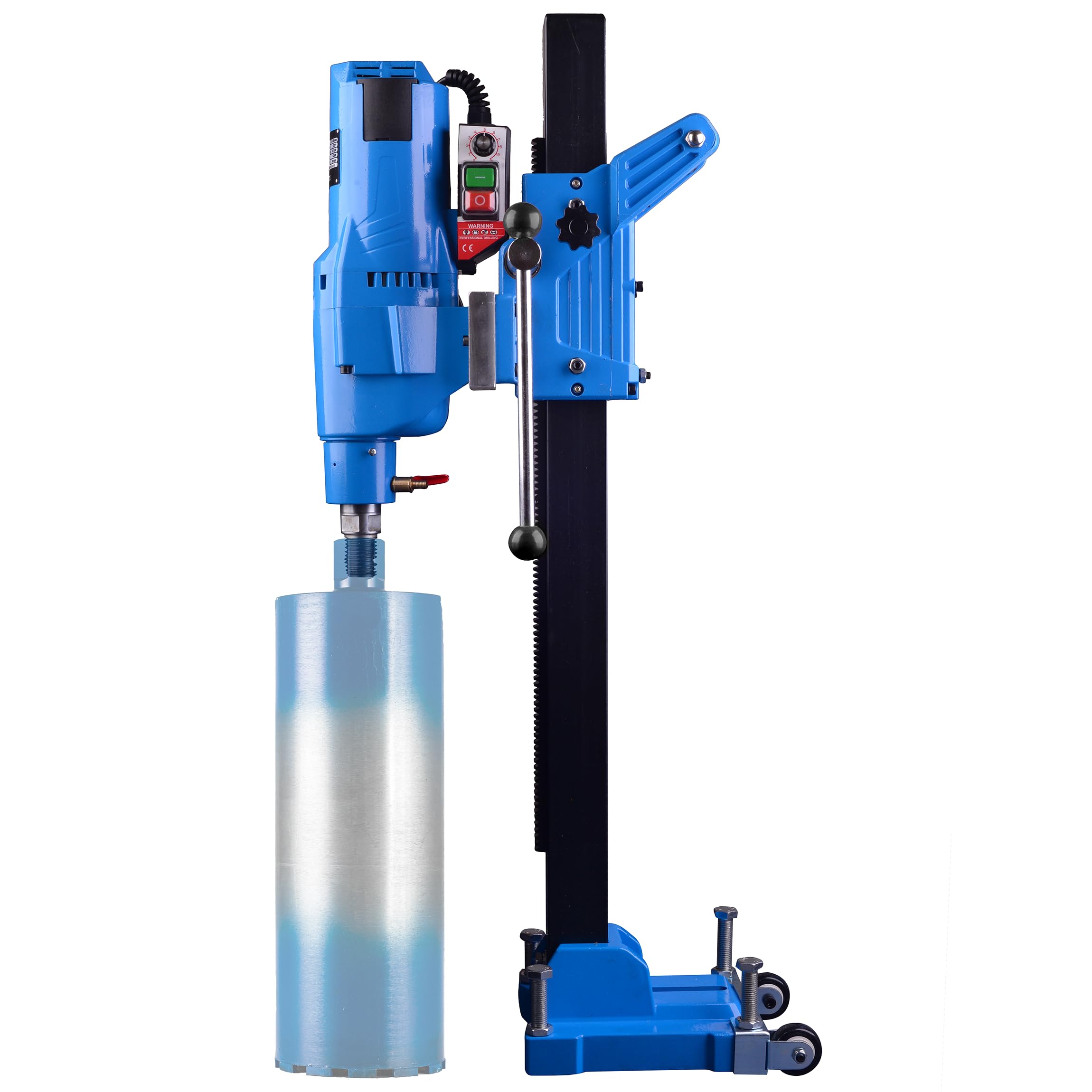 STAKO Max. Ø 305 mm trapano professionale a nucleo con potente motore 4350 – con supporto per trapano nucleare – Punte diamantate per calcestruzzo 0 – 760 giri/min – Unità di perforazione con