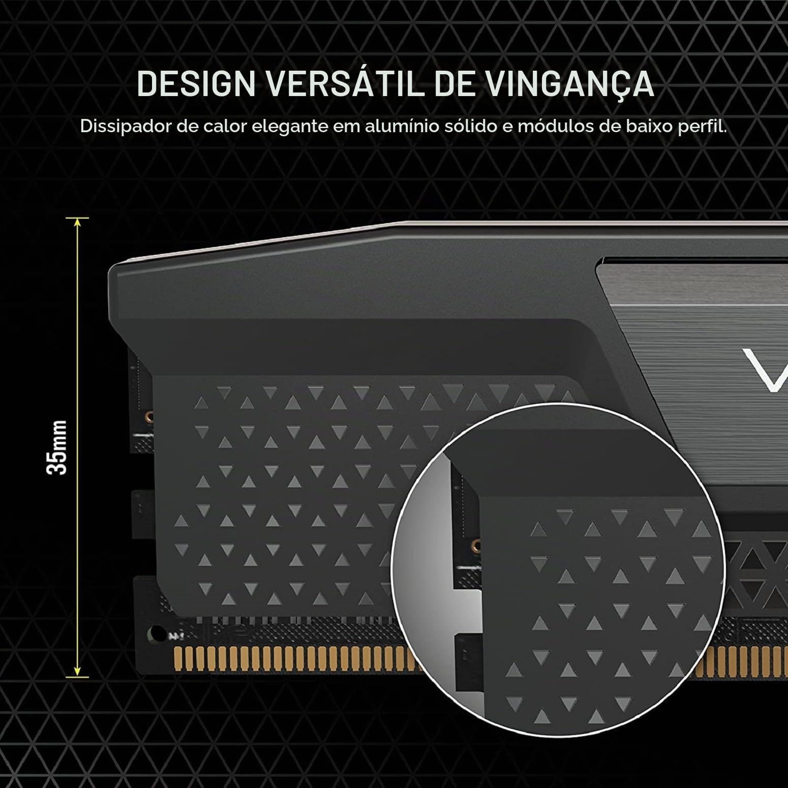 CORSAIR Memória de computador Vengeance DDR5 RAM 64GB (2x32GB