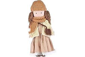 Handmade Waldorf Dolls for Girls, Waldorf Astoria Plush Doll with Clothes