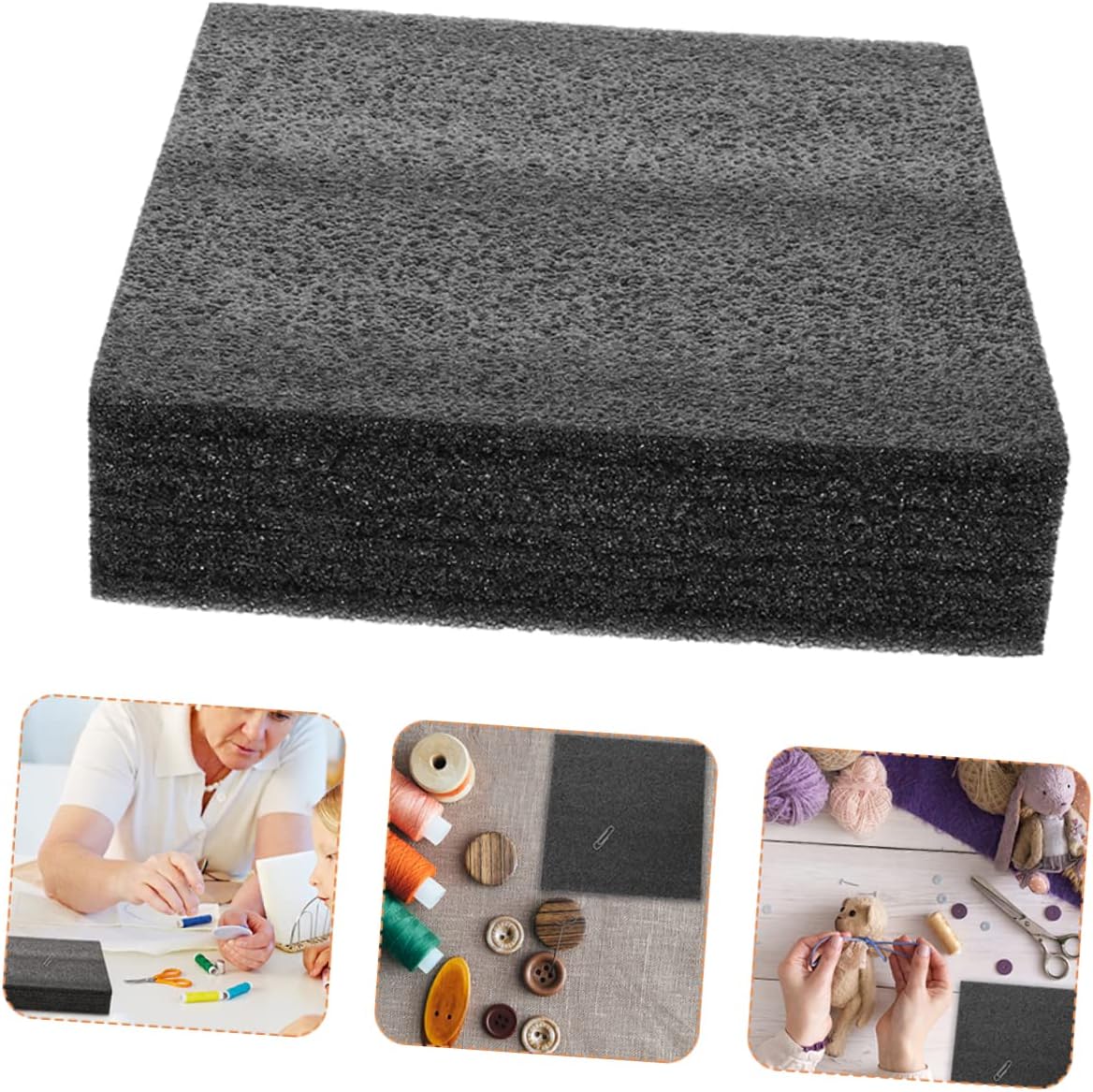 Generic 3pcs Poking Work Mat Wool Felt DIY Material Bord Felting Tool Pad Regular Needle Felting Base Felting Tool Mat Felting Needle Tool Felting Cushions Product Handcraft Work Mat Foam