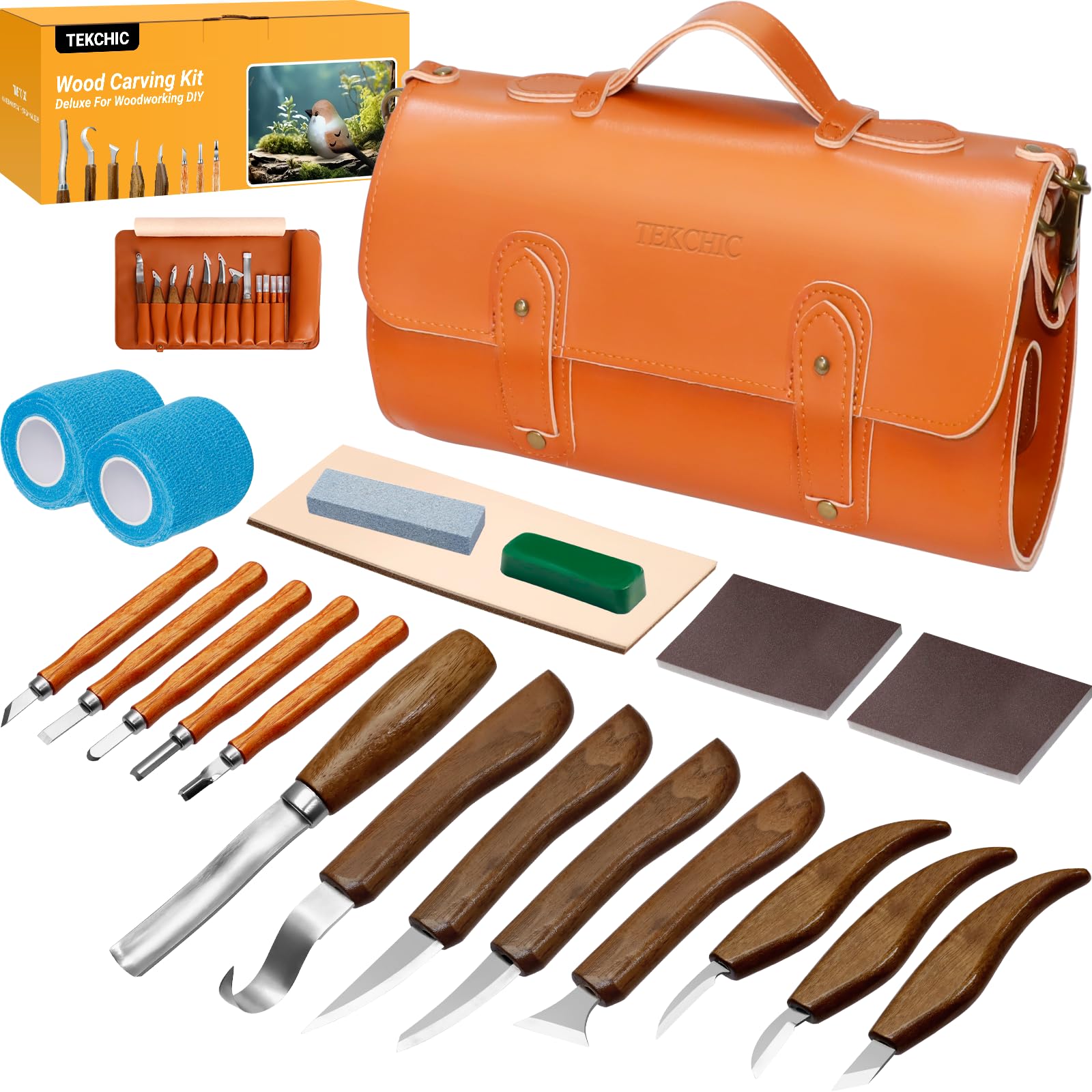 Holzschnitzerei Kit | Whittling Messer Kit | Tekchic Deluxe