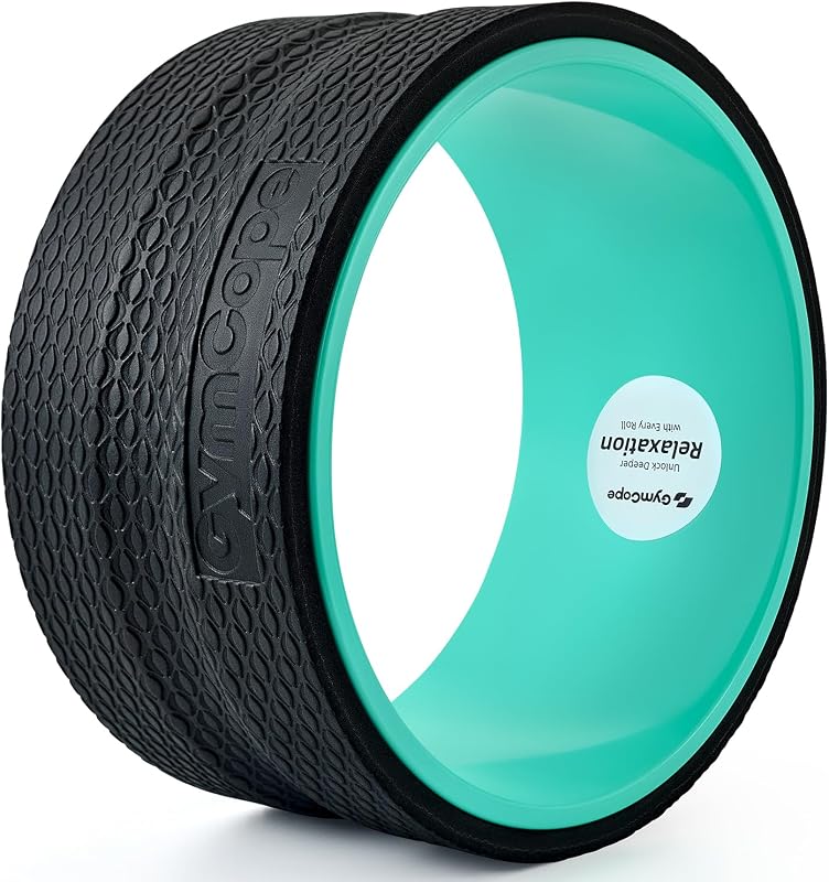 Back Roller Wheel, Spine-Safe Groove for Deep Stretch, 530 lbs | 1/2in sweat-resistant foam over ABS core, 4 sizes 4 to 12in plus 4-pack with 13in, yoga pilates home gym recovery, pvc free