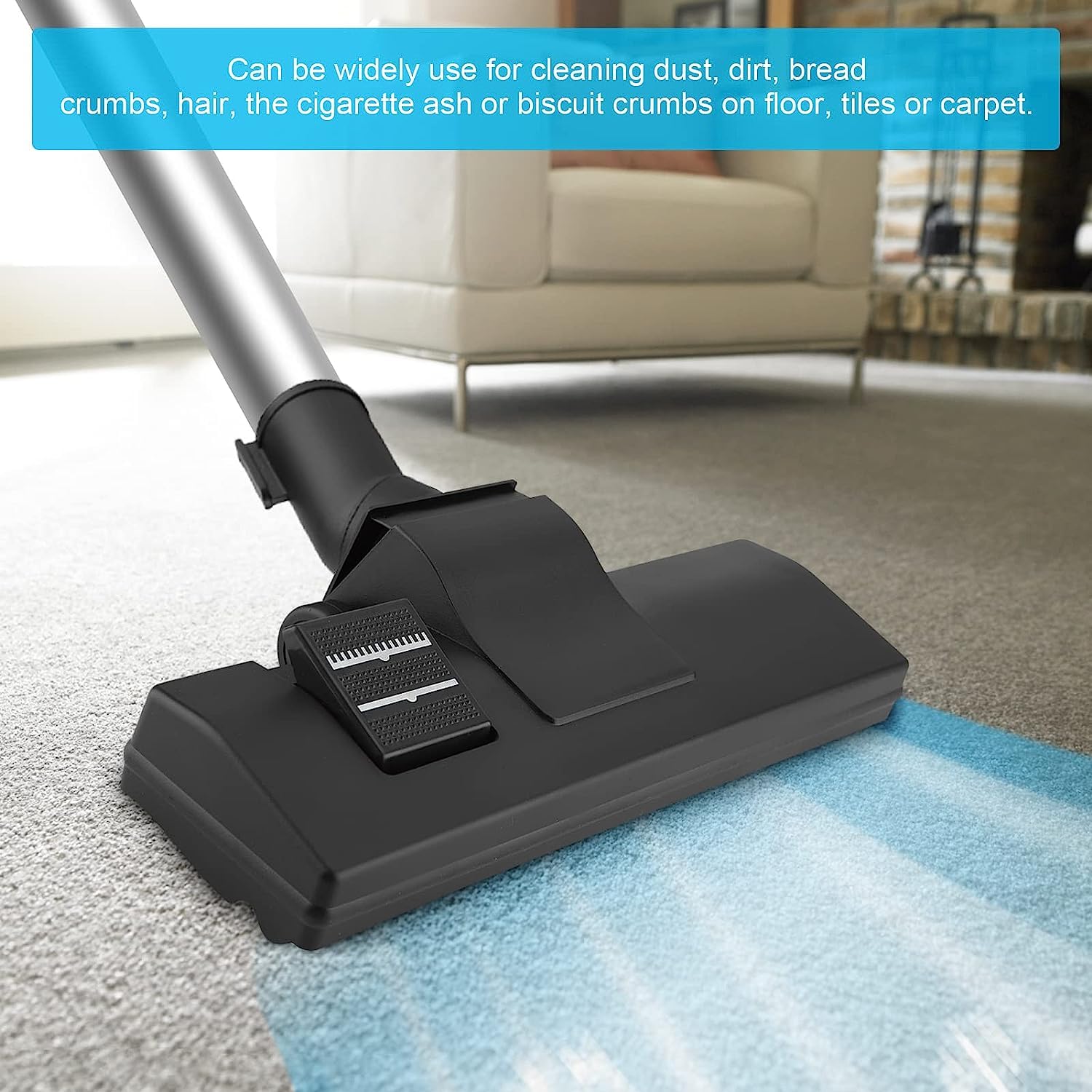 LIZEALUCKY Universal Vacuum Cleaner Floor Carpet Brush 32mm Inner Diameter Carpet Brush Head Floor Vacuum Cleaner Nozzle Brush Head