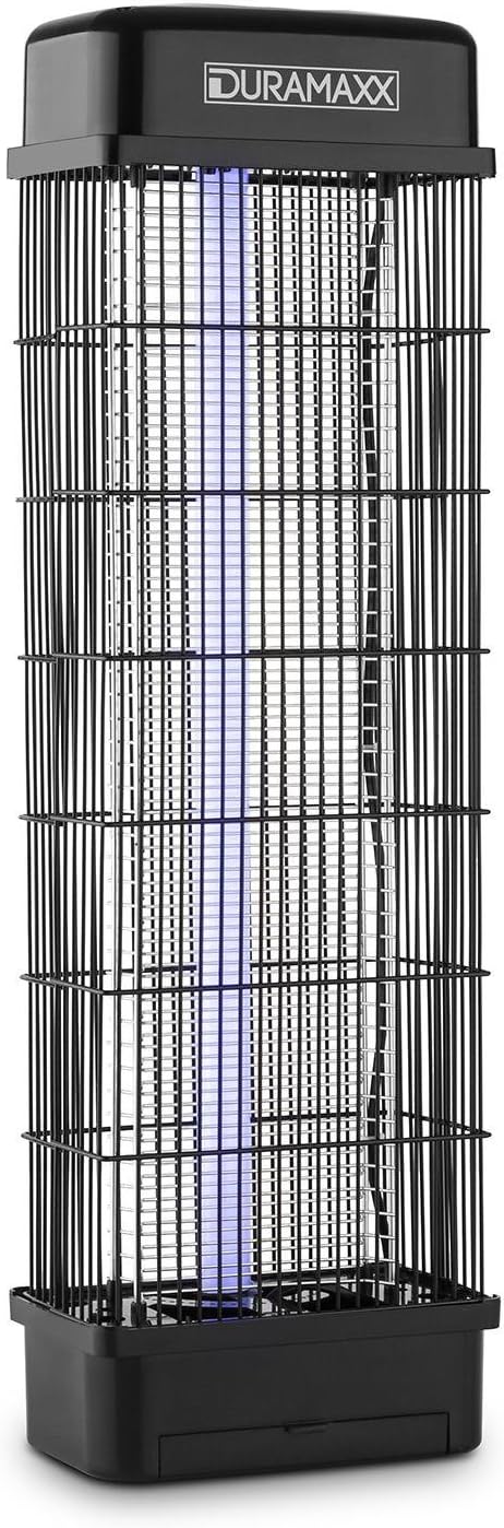 DuraMaxx Mosquito Buster 6000 Insect Killer - Attracts by UV Blacklight, 18W, Removable Drip Tray for Easy Cleaning, Handle on Top, Quick and Painless Killing of Flying Insects, Black