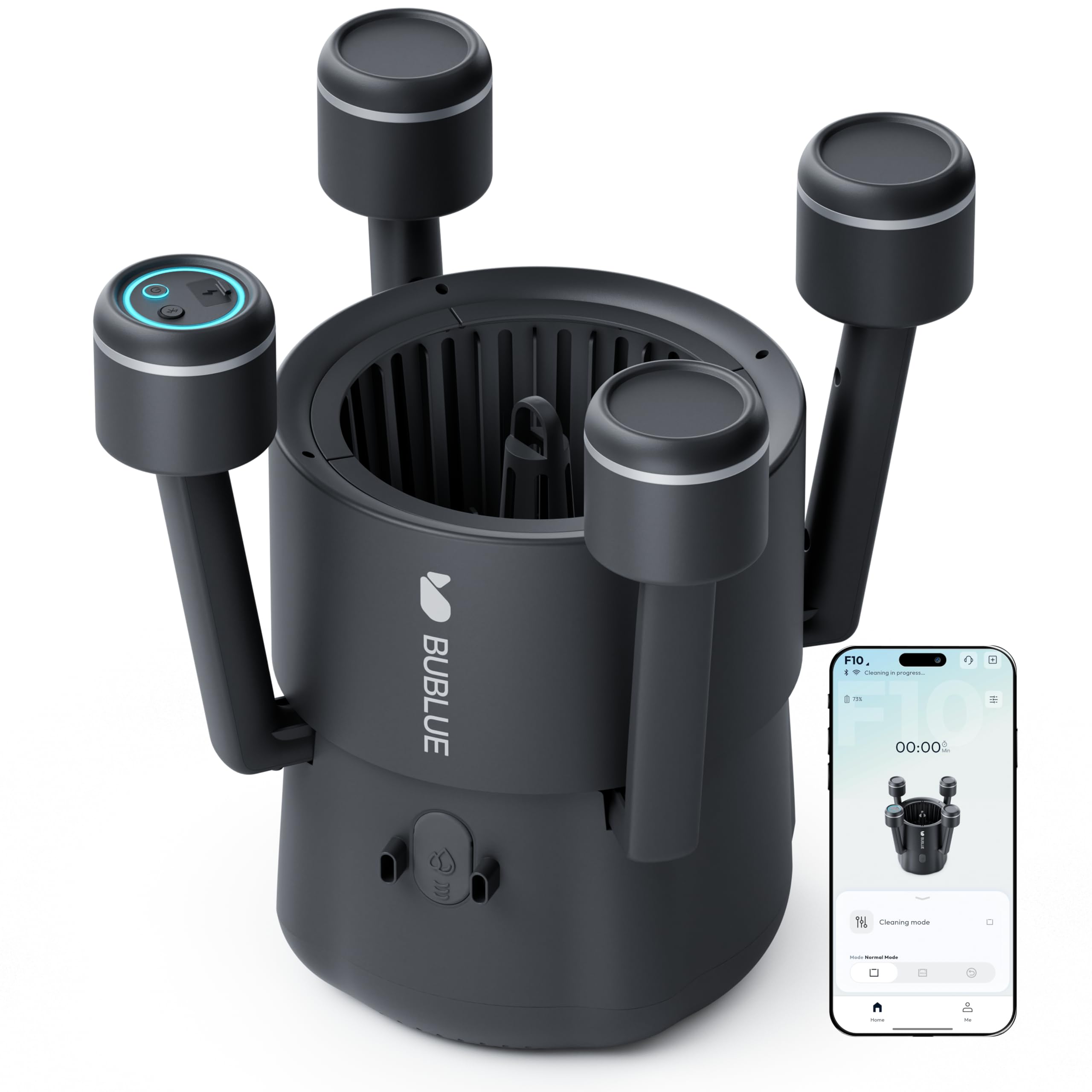 F10 Robotic Surface Skimmer, Pool Cleaner with Powerful Suction, Dual Motor, 5L Filter, Dual Cleaning Modes,App Control, One-Tap Docking, AI Navigation, Ideal for In-Ground & Above-Ground Pools