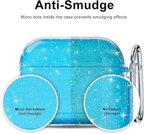 Miniatura 7 de Funda para Airpods Pro de 3 generación con purpurina transparente (2021), bonita funda para Airpods 3, funda de TPU suave para mujeres y niñas,