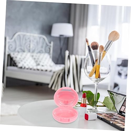 DECHOUS Empty Makeup Compact with Mirror DIY Blush and Highlighter Storage Box Portable Empty Cosmetic Case for Makeup Sponges and Contouring
