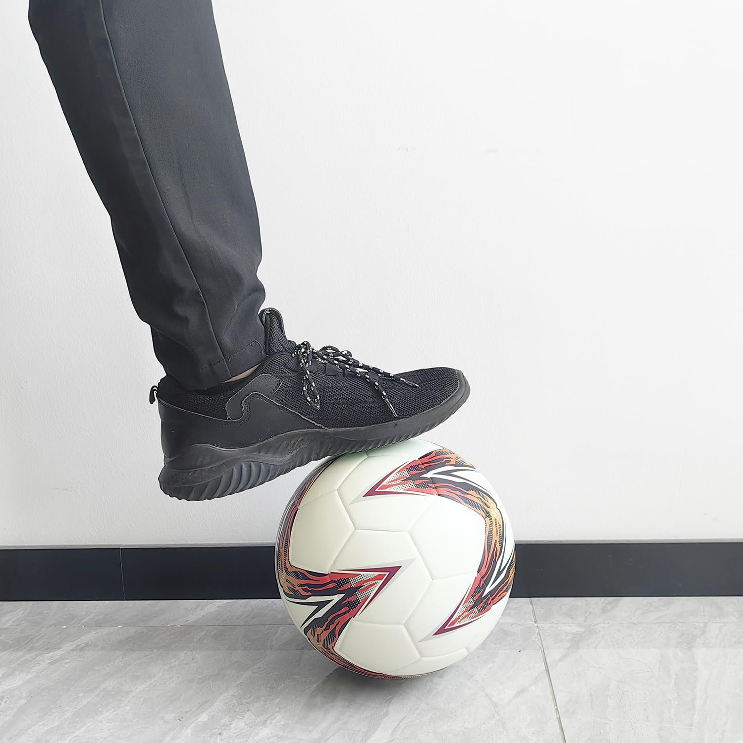 Size 5 Soccer Ball Pallone Da Calcio Glow In The Dark Footballs - Bianco, 1 Pezzo, Adatto Giochi Regolari di Formazione, Gli Amanti del Bambini Adulti Allo Stesso Modo