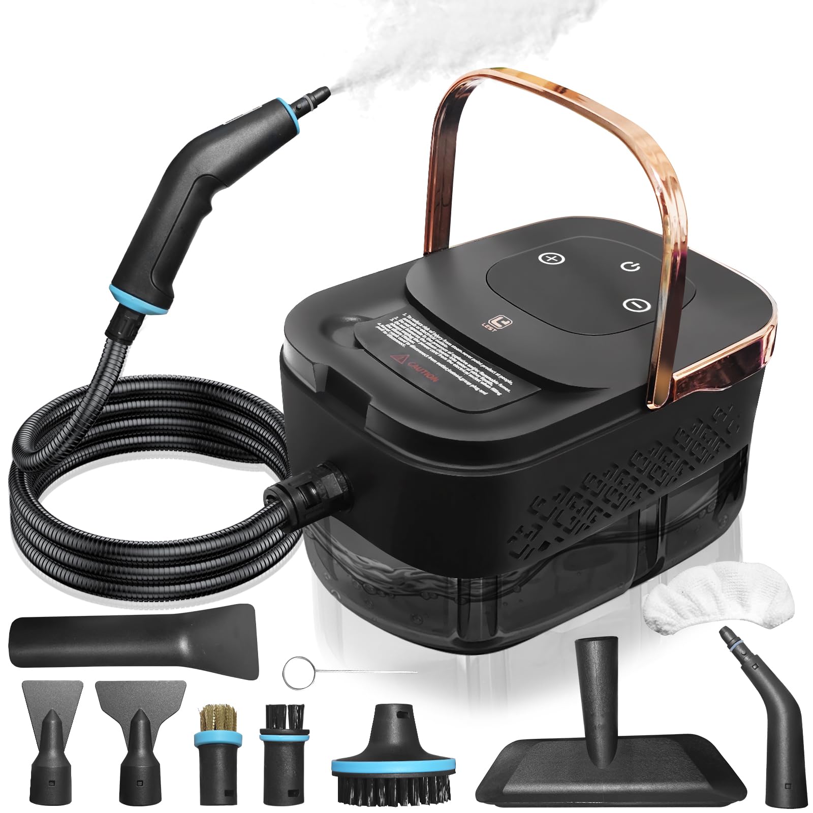 Steam Cleaner Steamer for Cleaning 2500W Pressurized Steam Cleaner with 1 2L Water Tank and 12 Attachments Portable