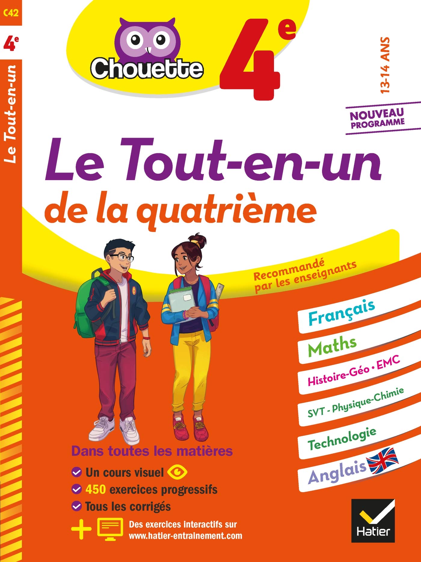 Chouette - Le Tout-en-un 4e: cahier de révision et d'entraînement dans toutes les matières