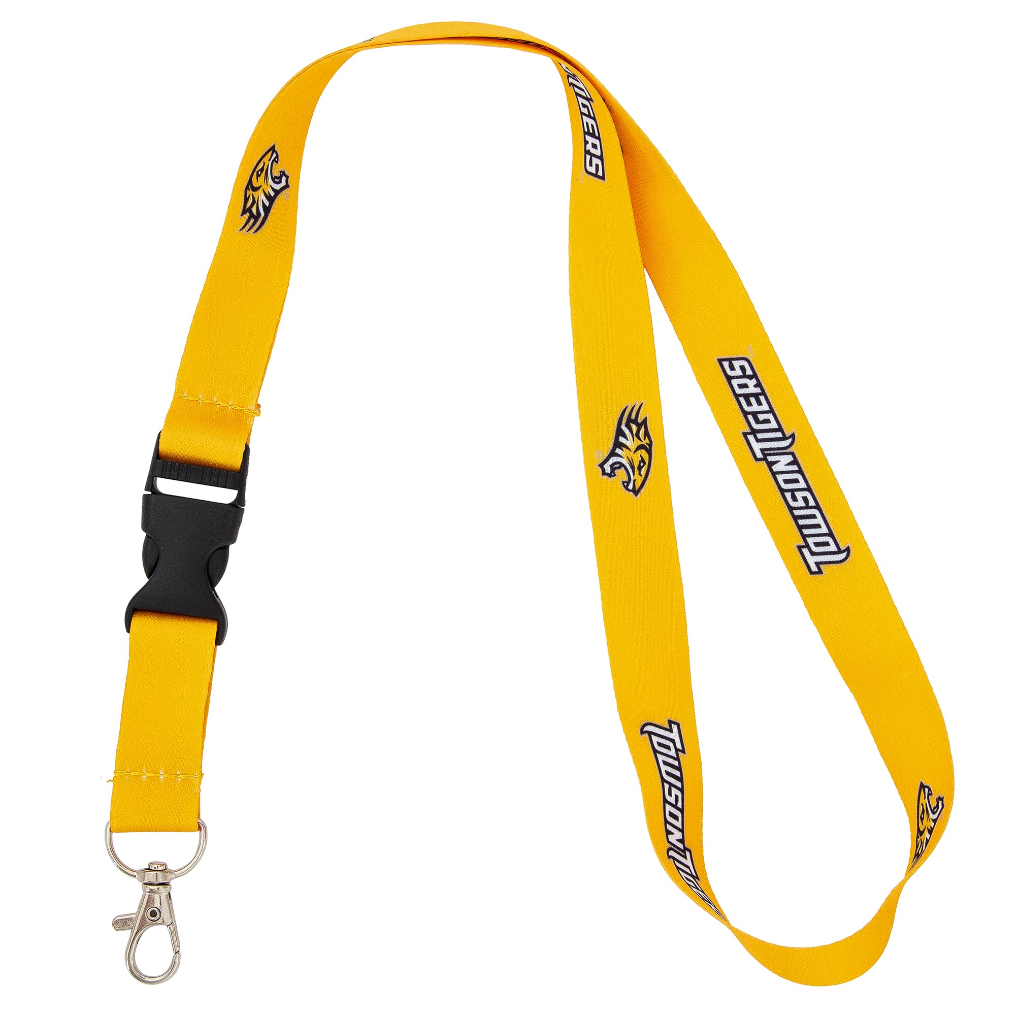 Desert Cactus Towson University Lanyard TU Tigers Car Keys ID Badge Holder Keychain Detachable Breakaway Snap Buckle (Yellow)