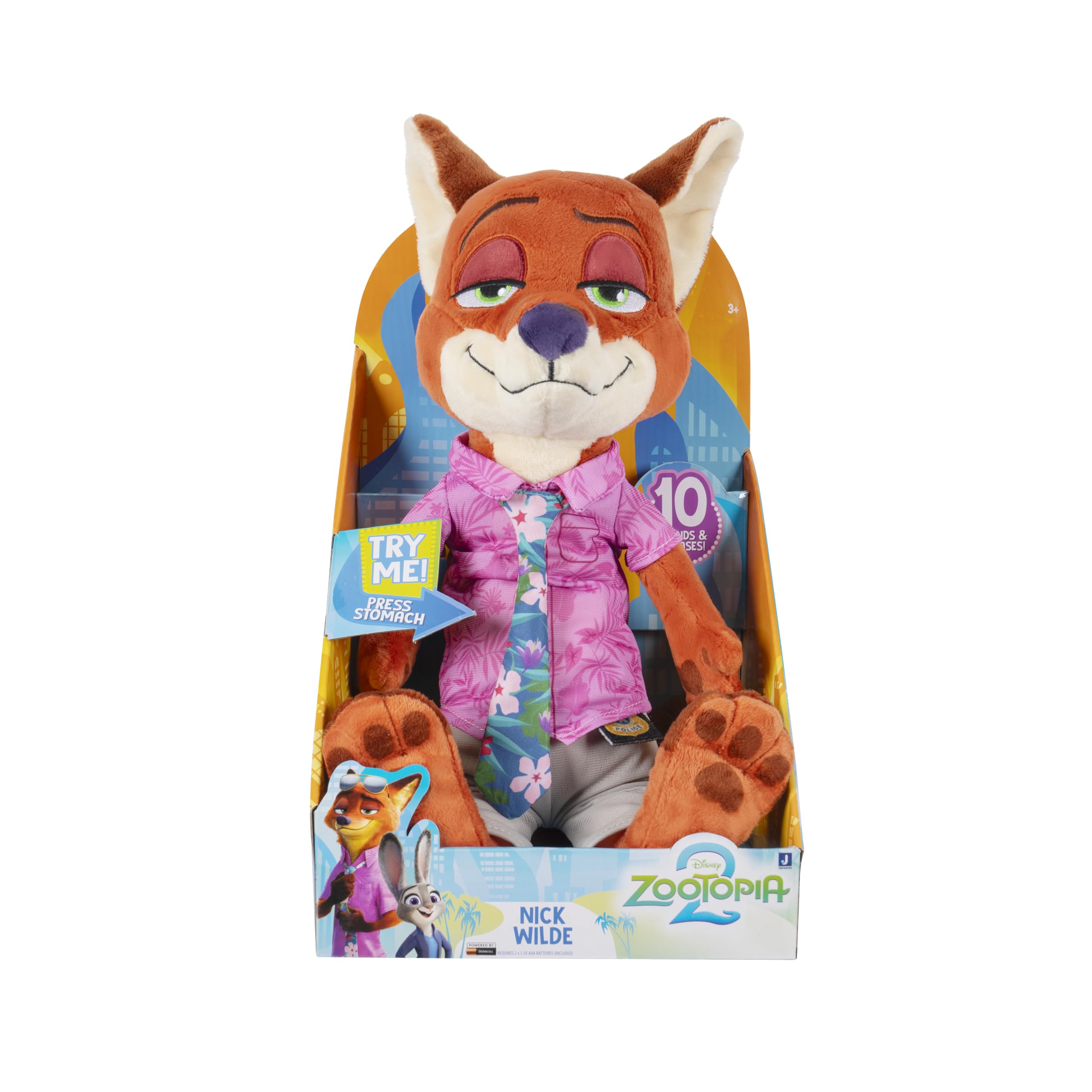 Amazon.co.jp: Disney's Zootopia 2 14インチ ぬいぐるみ ニック