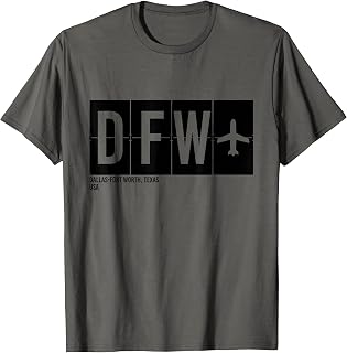 DFW Dallas-Fort Worth Texas USA Airport Code International T-Shirt