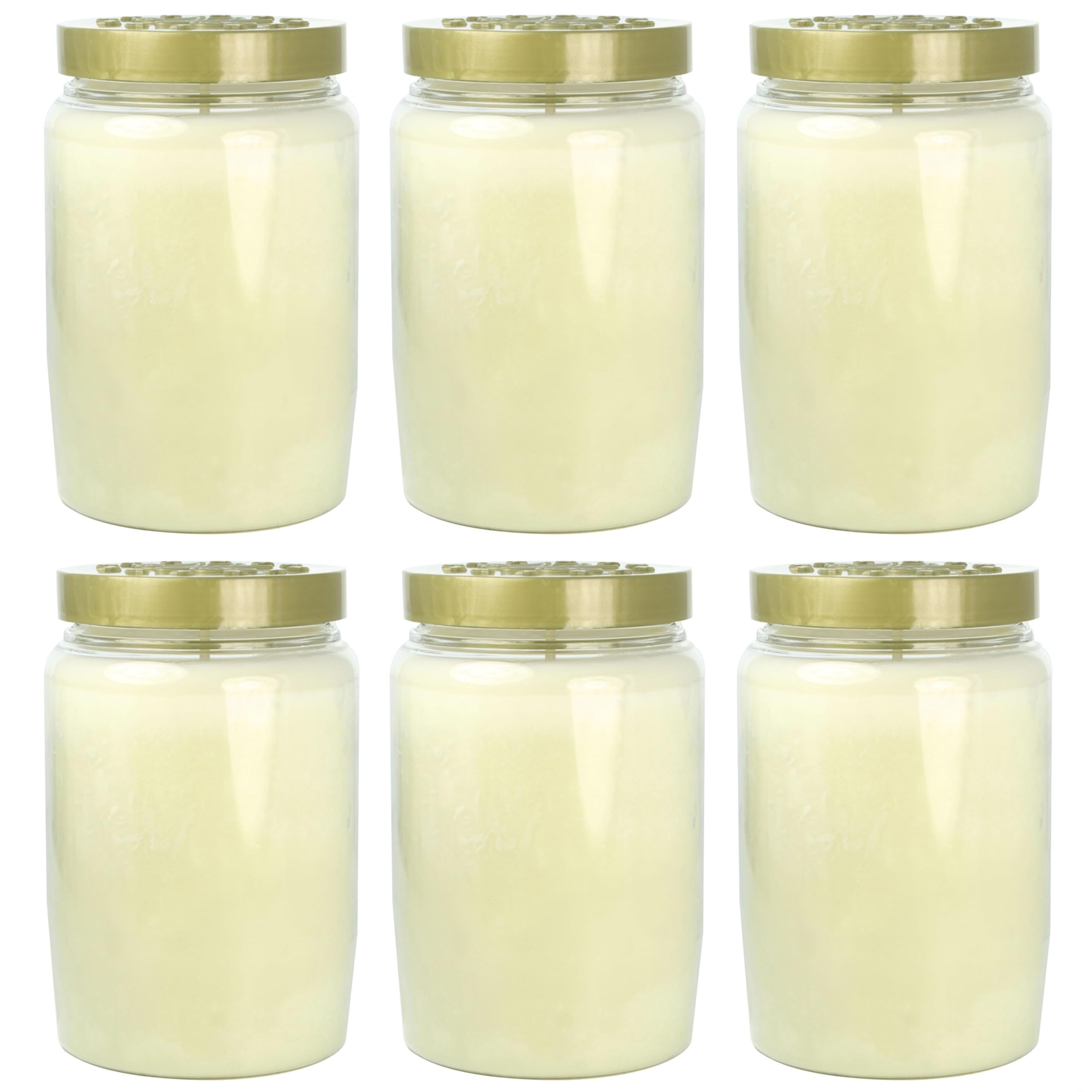 Lot de 6 Bougies de dévotion 3 jours Blanche - Bougie de dévotion - Culte Chrétien en Cire végétale