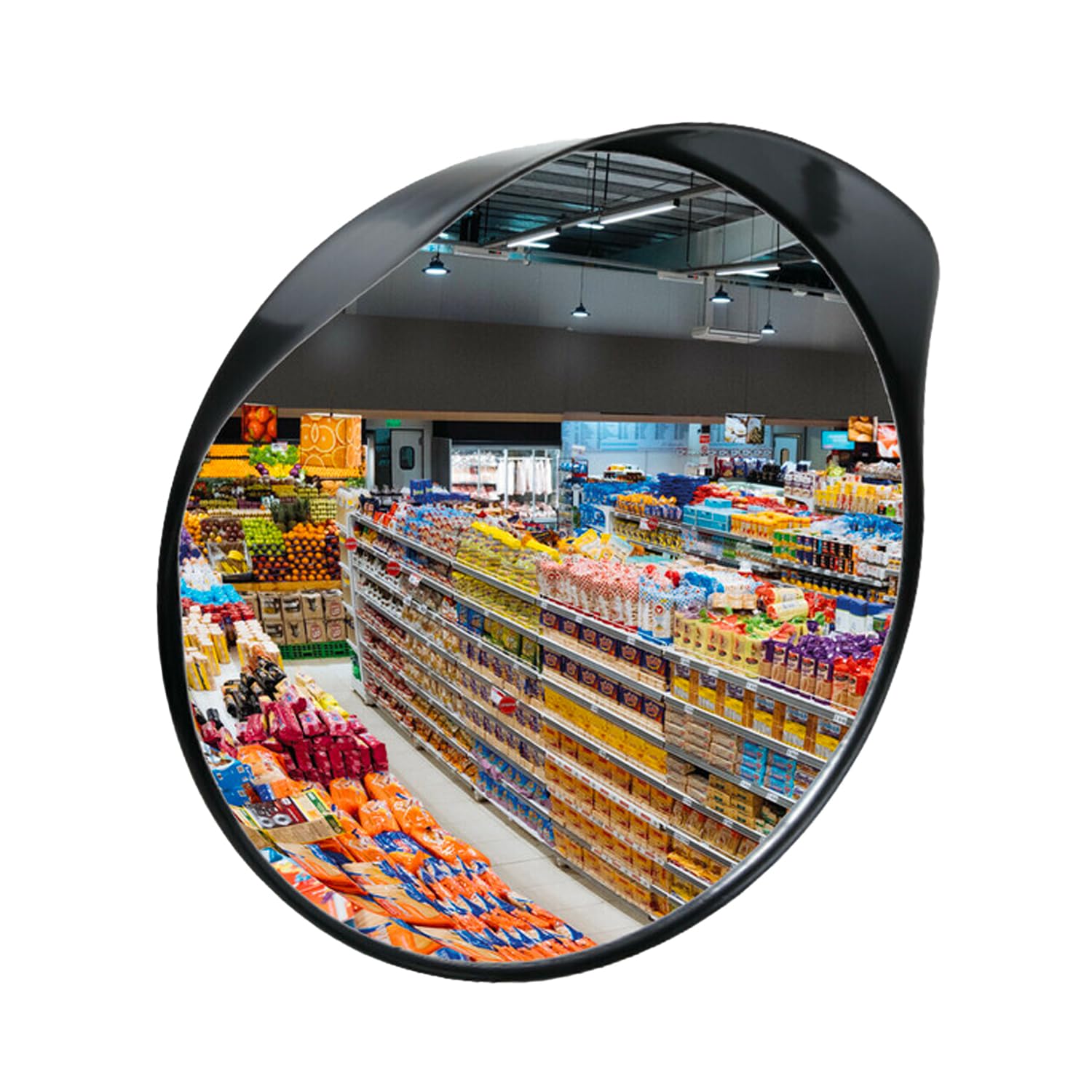 Specchio di Manovra Grandangolare a 160° per Garage e Aree di Servizio - Ideale per Sicurezza in Negozi e Supermercati, 30cm, in Polipropilene e Vetro Infrangibile