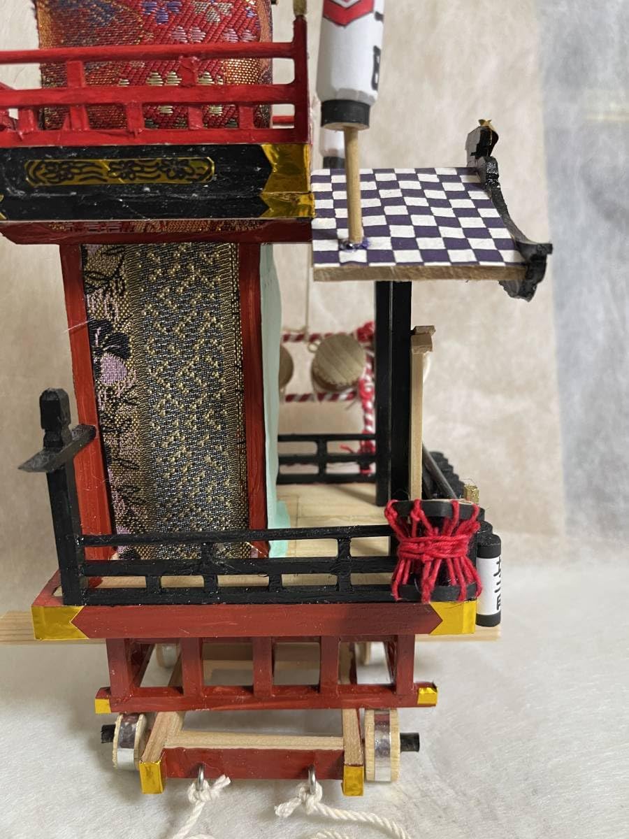 木地玩具 十二支モチーフ 車 ミニチュア 山車 土産物 民芸品 木地玩具