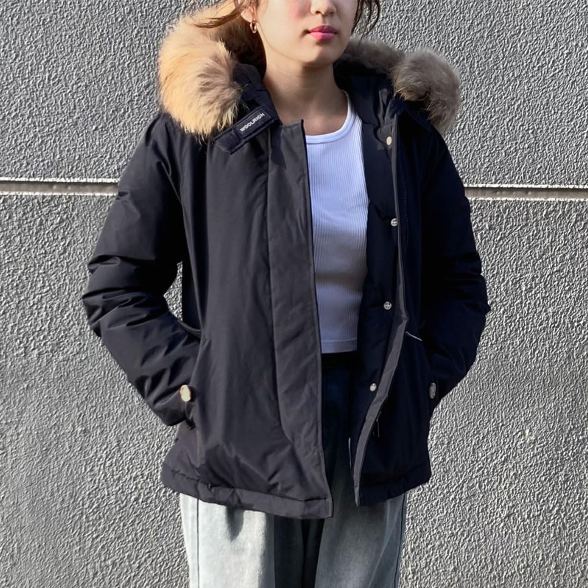 ✧美品✧ WOOLRICH ネイビー アウターコート WOOLRICH ウールリッチ OUTDOOR LABEL アウトドア ゴアテックス スリー