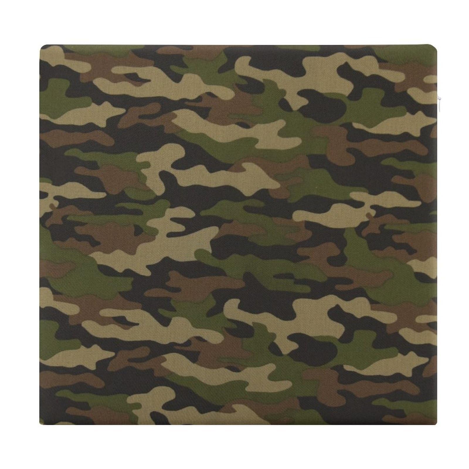 JZemdybill Chair Pad, Army Camouflage Seat Pad, Square Chair Cushion for Yoga Living Room Balcony
