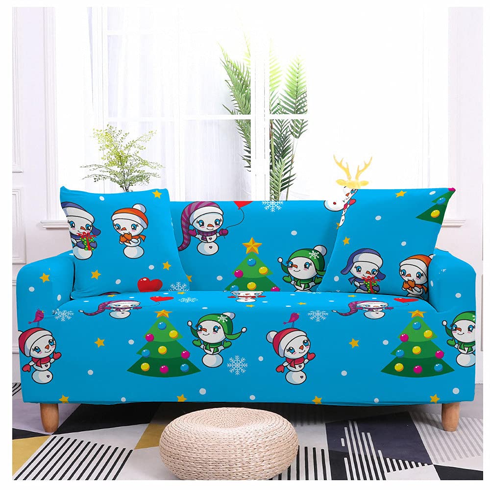 Housse de canapé de Noël extensible en spandex pour protection de salon