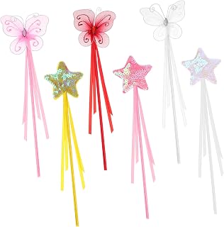 Toddmomy Para Crianças 6 Pçs De Fadas Decoração De Bebê Menina Decoração De Natividade Conjunto De Maquiagem De Vestir Glitter s De Fadas s De Decorativo