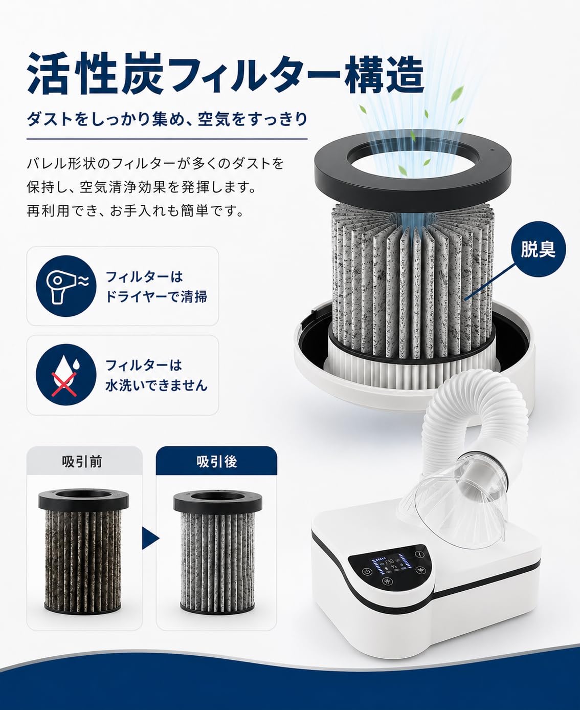 Amazon.co.jp: XFFX ネイル 集塵機 美甲吸尘器 卓上集塵機 230W