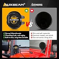 Vista 7 de Auxbeam Cubiertas protectoras redondas de la serie P4, tapa de lente LED negra de 4 pulgadas, protector contra impactos contra el polvo y cumple