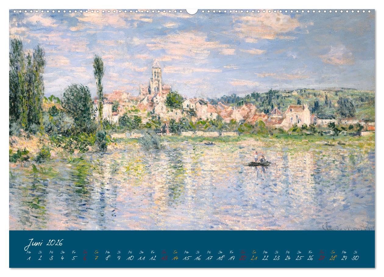 Typisch Monet (hochwertiger Premium Wandkalender 2026 DIN A2 quer), Kunstdruck in Hochglanz: Ein Kalender aus der Serie große Maler mit hochwertigen Reproduktionen (CALVENDO Kunst)