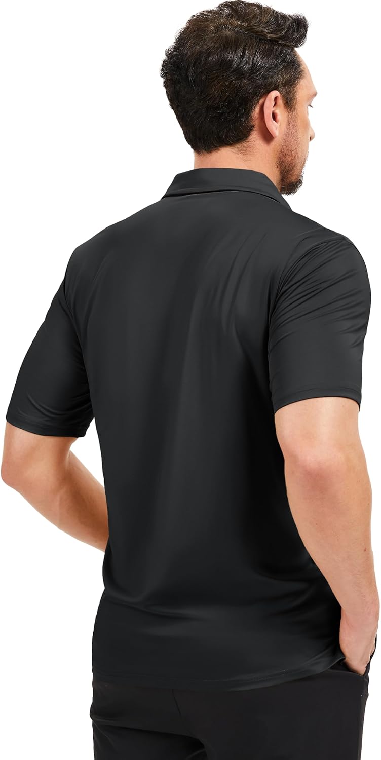 MAGCOMSEN Men's Polo Shirts Short Sleeve UPF 50+ Dry Fit Performance Golf Shirts Casual Athletic Collared Shirt - Image 7