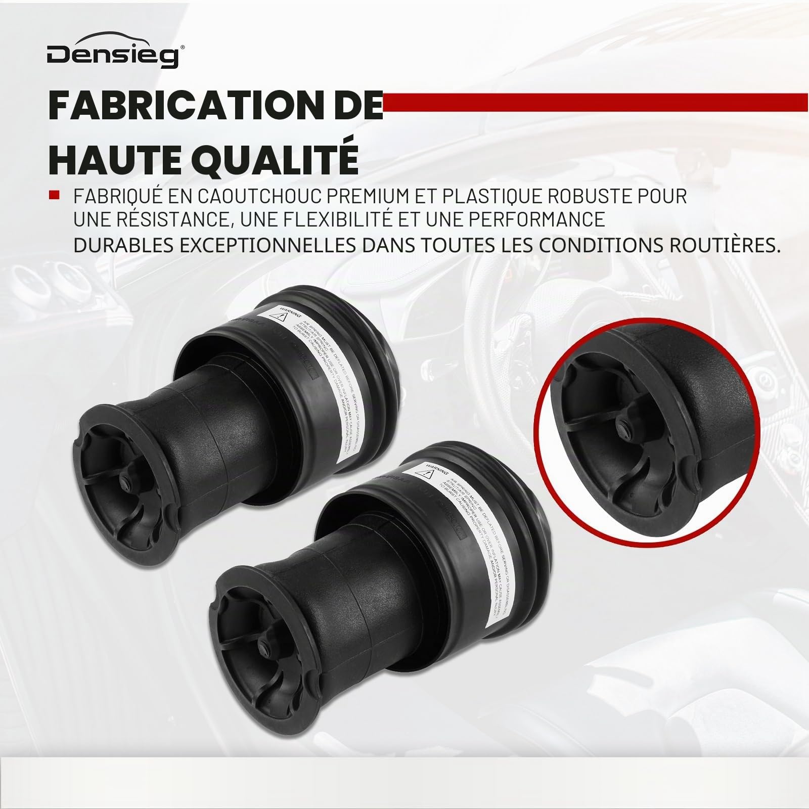 2 x sacs à ressort à suspension pneumatique arrière 5102GN 5102.R8 9681946080 pour C4 Grand Picasso I C4 Picasso I