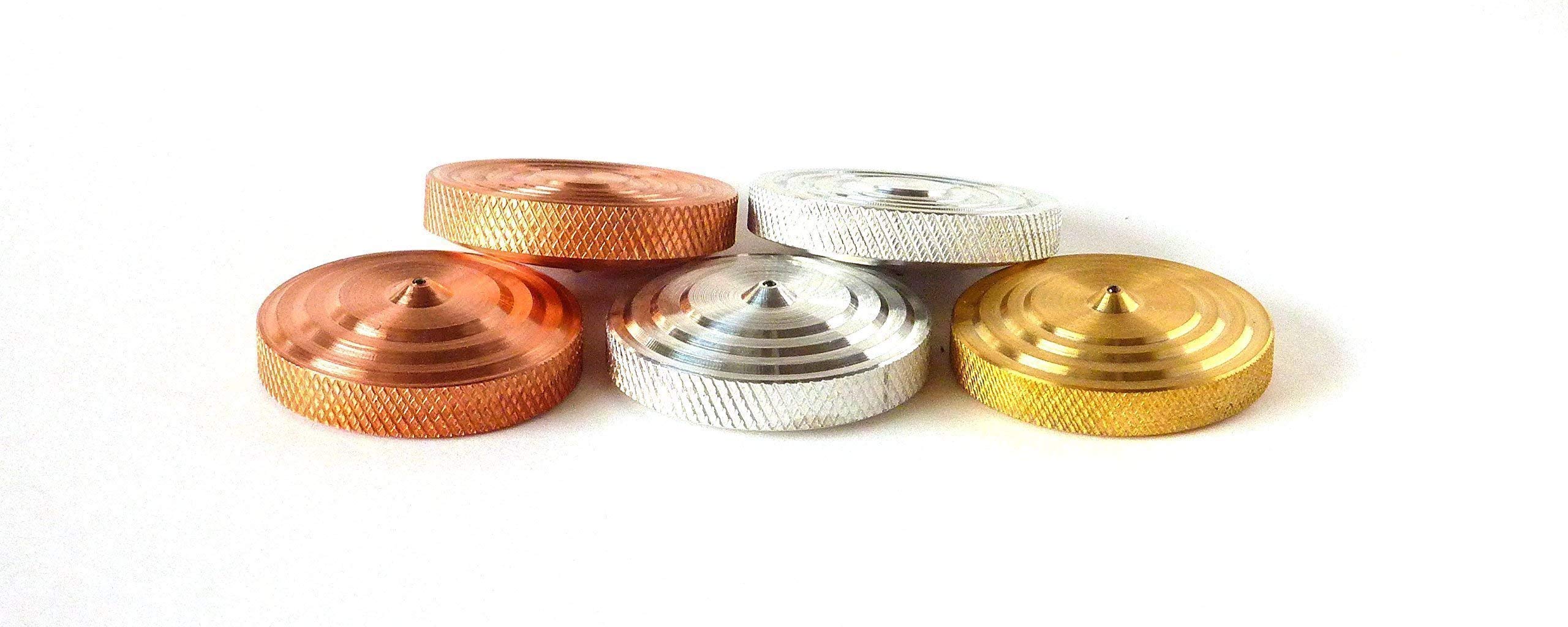 THE FLATTOP - BRASS HANDMADE EDC SPINNING TOP - MADE IN THE USA - Gifts for Men