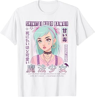 Kawaii Harajuku Girl Visual Kei Streetwear Pastel Goth T-Shirt