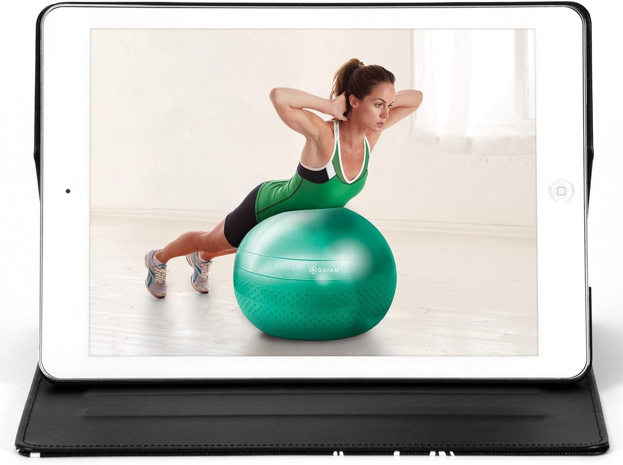 Allsop Gaiam Pose Folio Case for iPad Air - Black and White Watercress (31006)